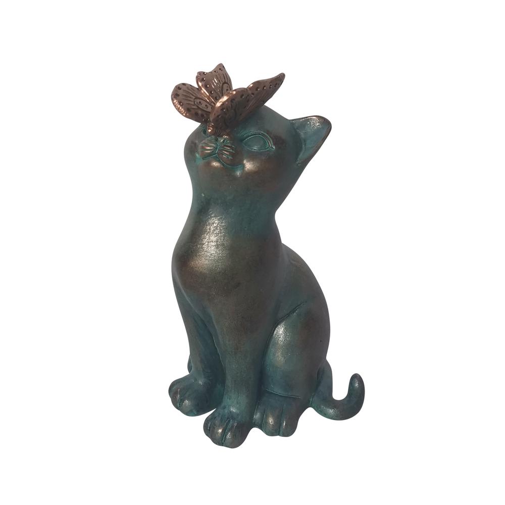 7" Cat With Butterfly On Nose, Multi. Picture 1