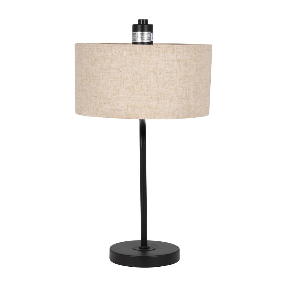 S/3 61"/21"metal Floor And Table Lamps, Black. Picture 3