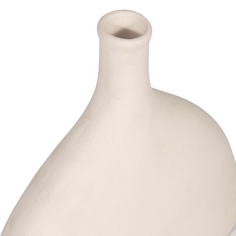 Cer, 7" Half Dome Vase, Cotton. Picture 5