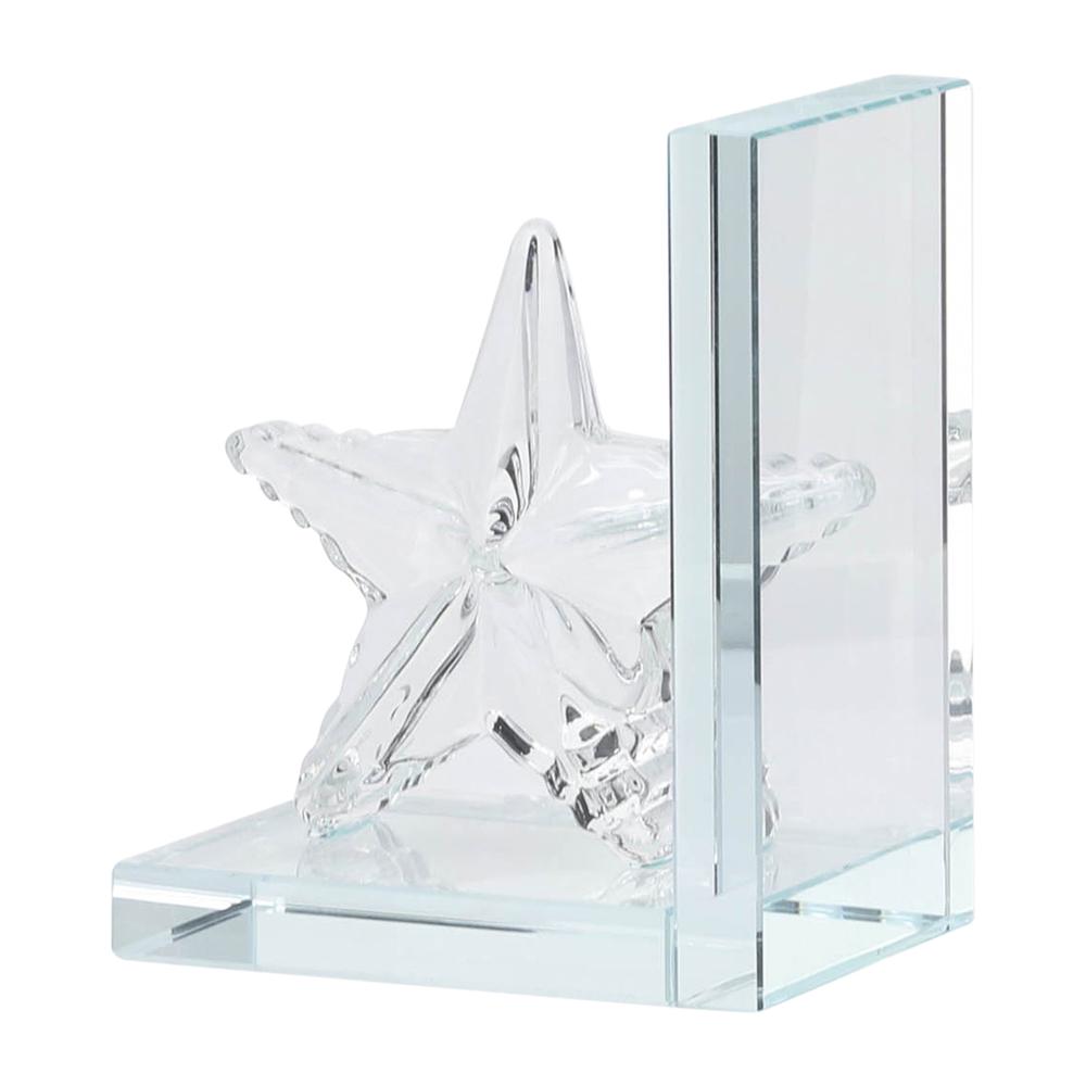 Crystal, S/2 5"h Star Bookends. Picture 7