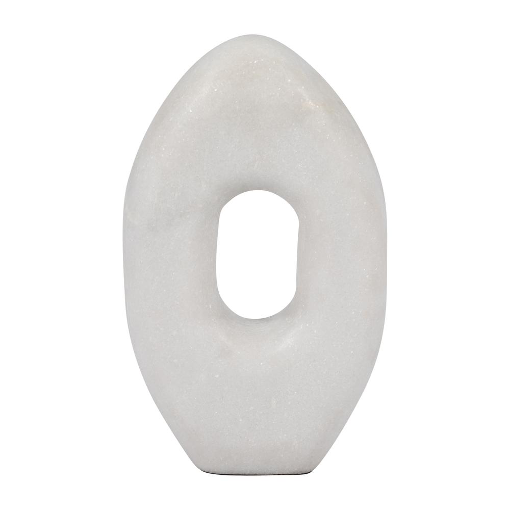 Marble, 9"  Sculpture, White. Picture 1