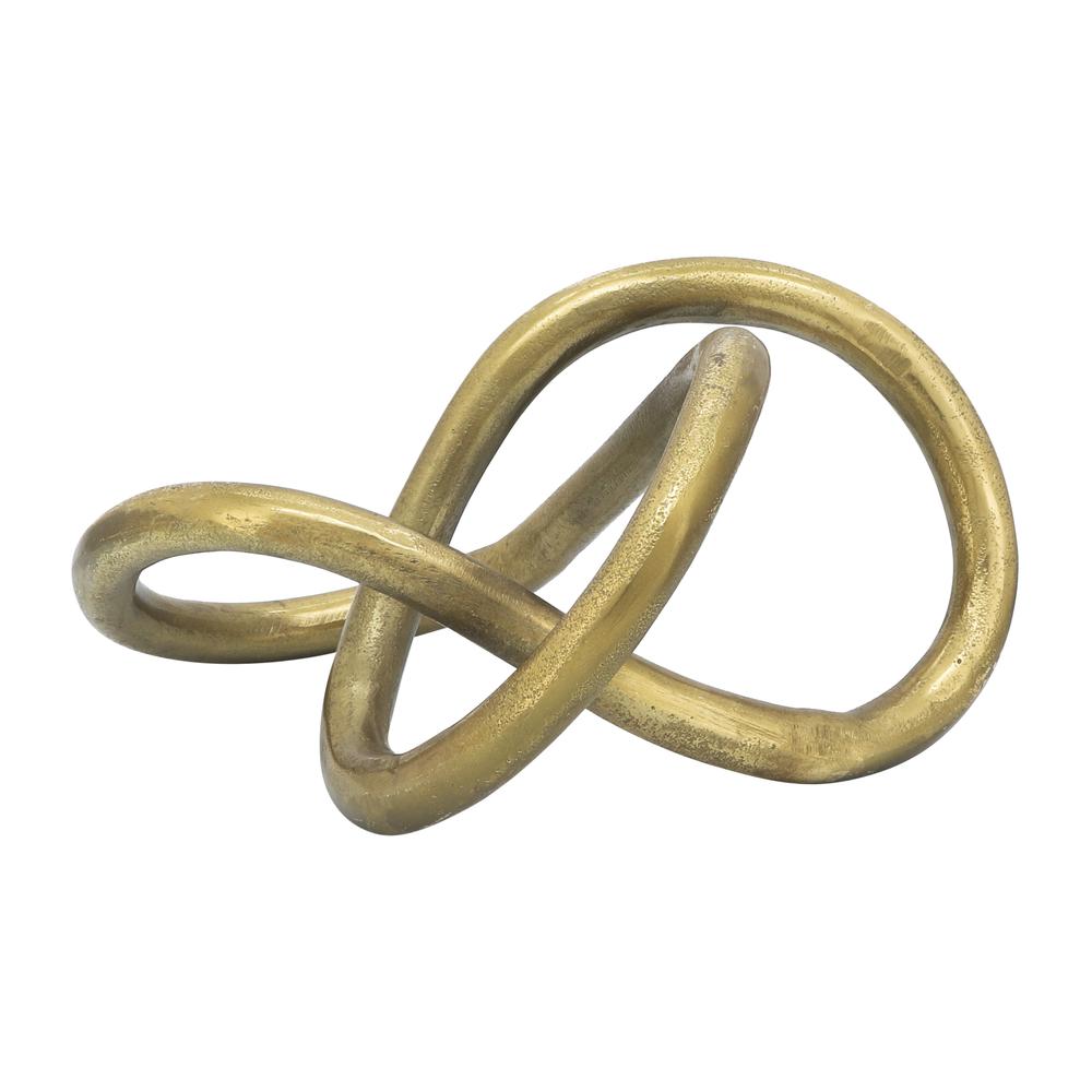 Metal 9" Knot, Gold. Picture 5