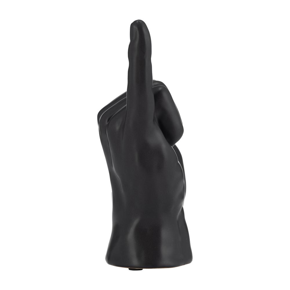 7"h, "hang Loose" Hand, Black. Picture 2