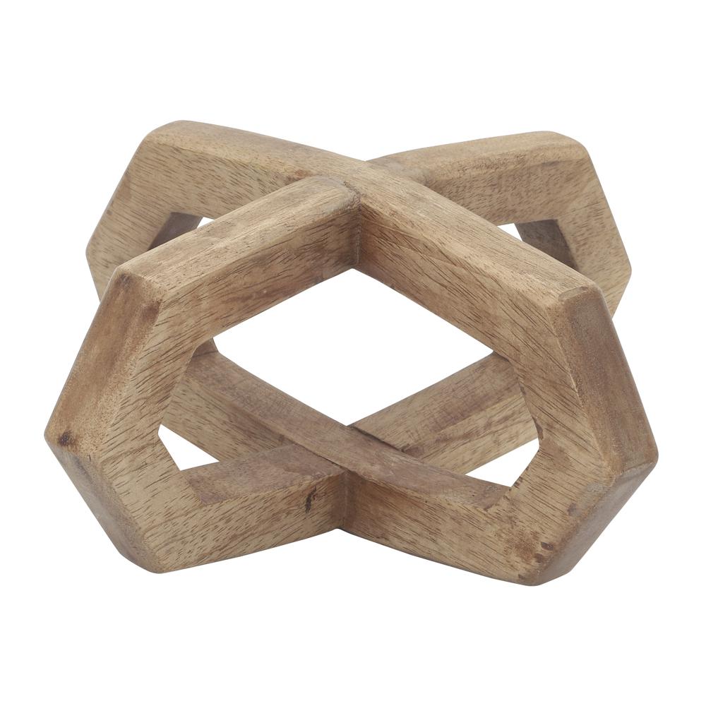 Wood, 8x8 2-ring Orb, Brown. Picture 3