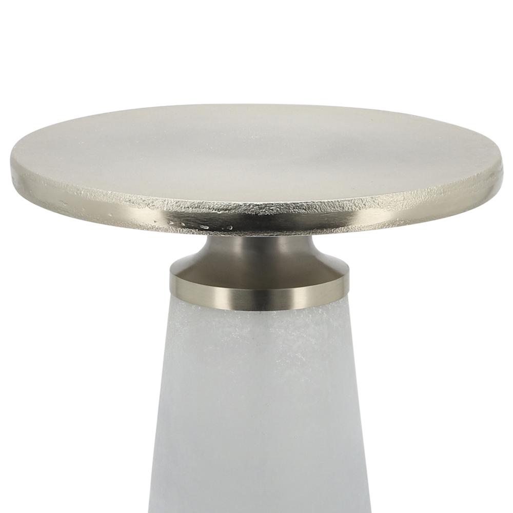 Metal Top, 21"h Nebular Side Table, Frost. Picture 4