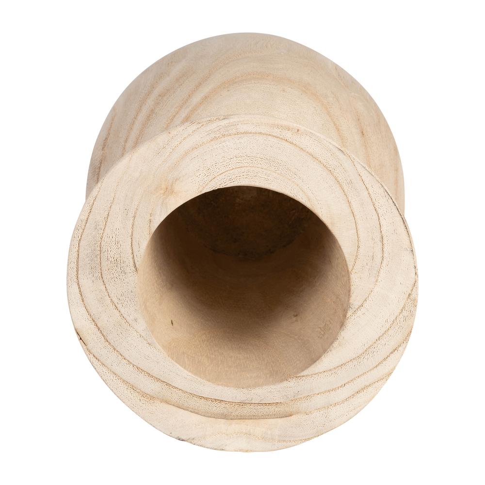 Wood, 10"h Vase, Natural. Picture 4