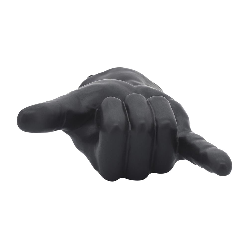 7"h, "hang Loose" Hand, Black. Picture 7