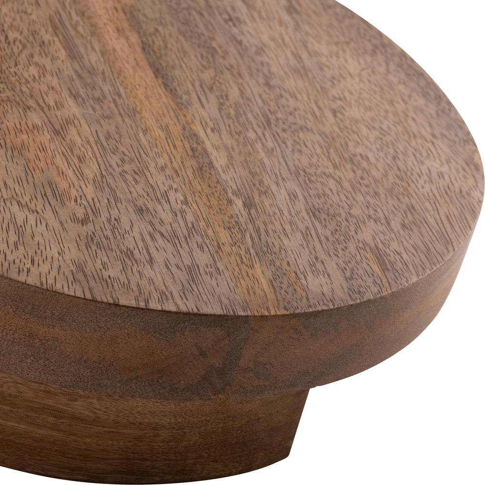 Wood, 10"d 4-legged Riser, Brown. Picture 5