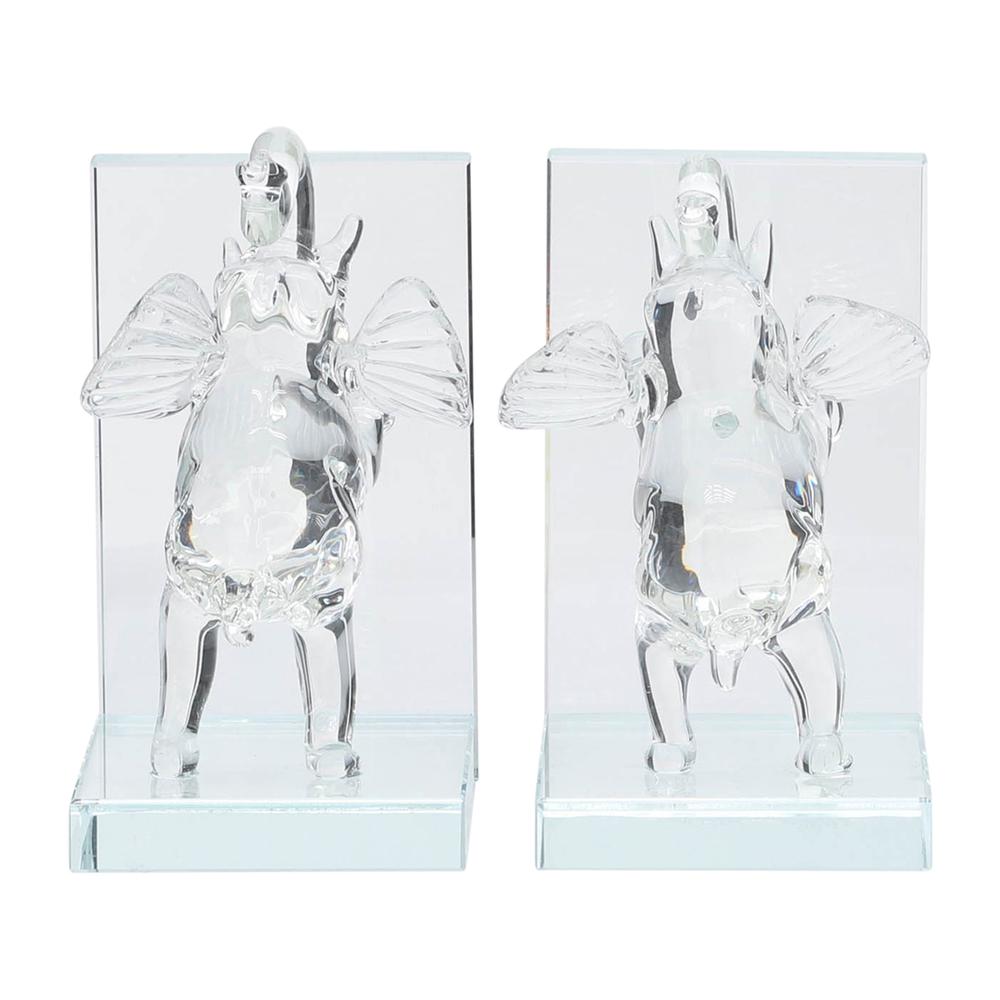 Crystal, S/2 5"h Elephant Bookends. Picture 5