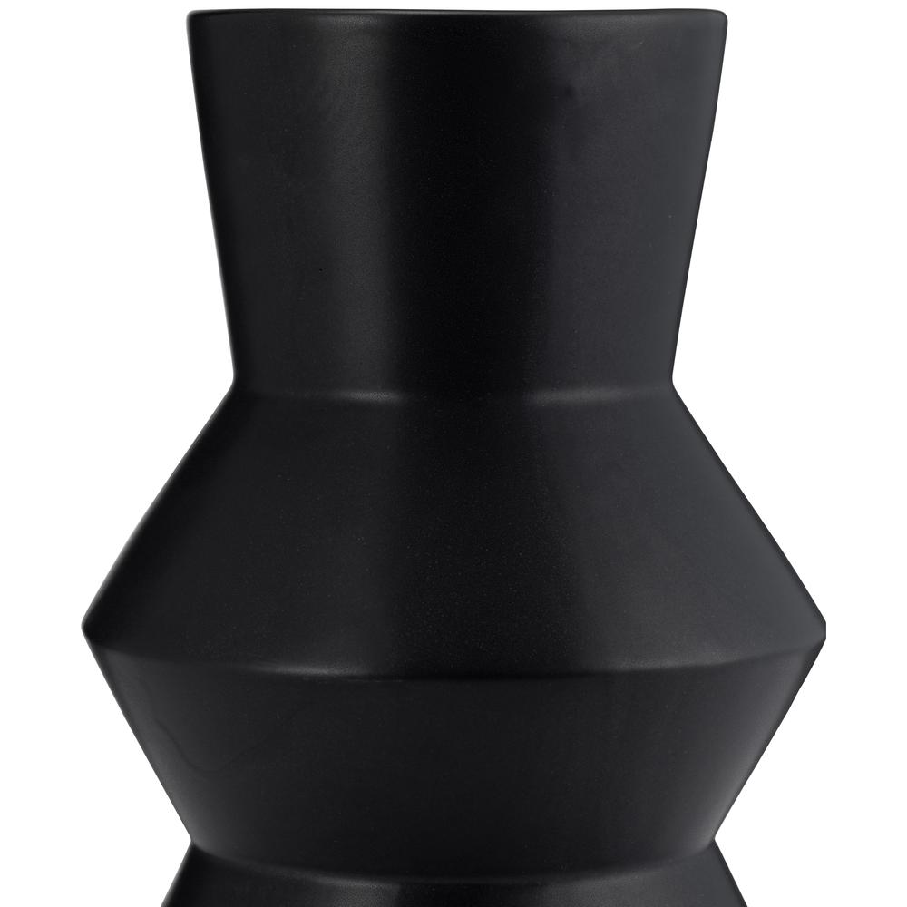 Cer, 12"h Totem Vase, Black. Picture 3