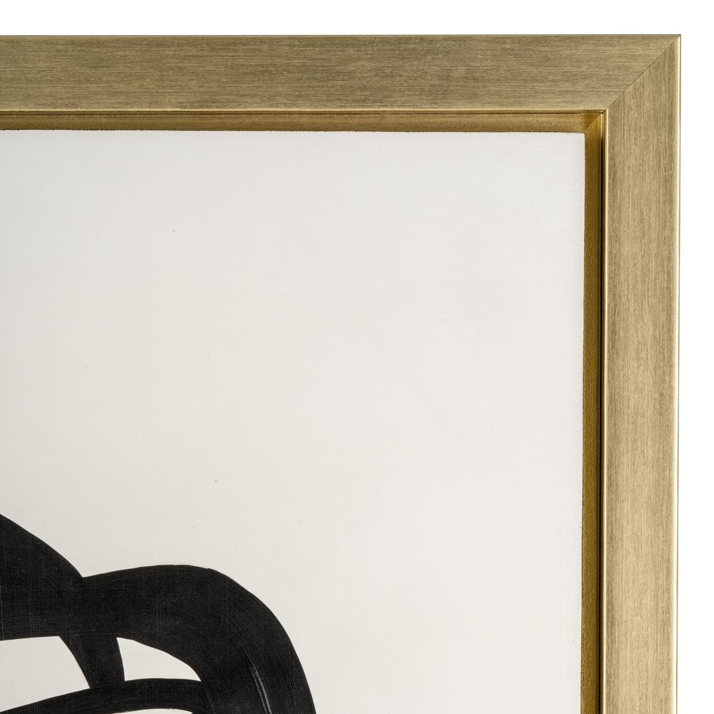 35x59, Hand Painted Gold Frame Geometric Face, Blk. Picture 5