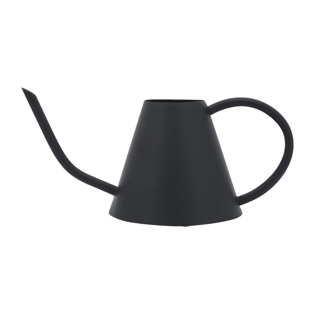 Metal 6"h Watering Can, Black. Picture 2