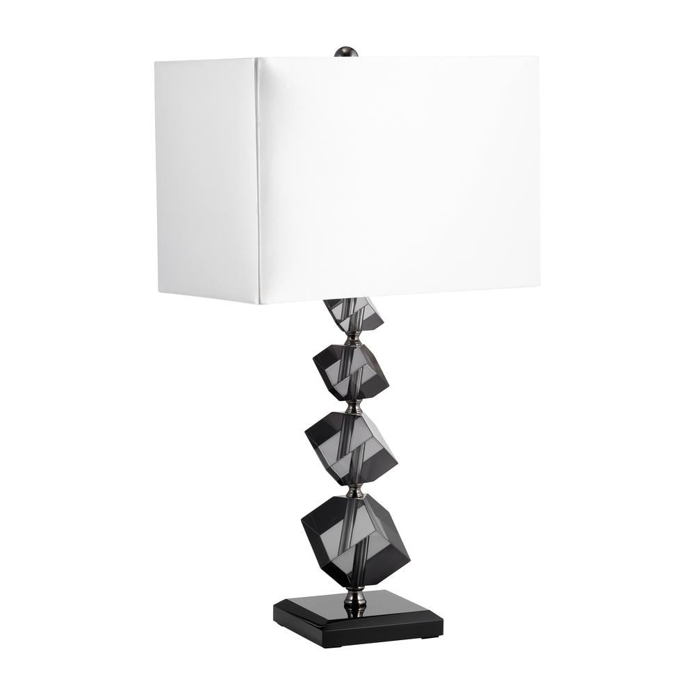 Crystal, 23" Geo Table Lamp, Black. Picture 2