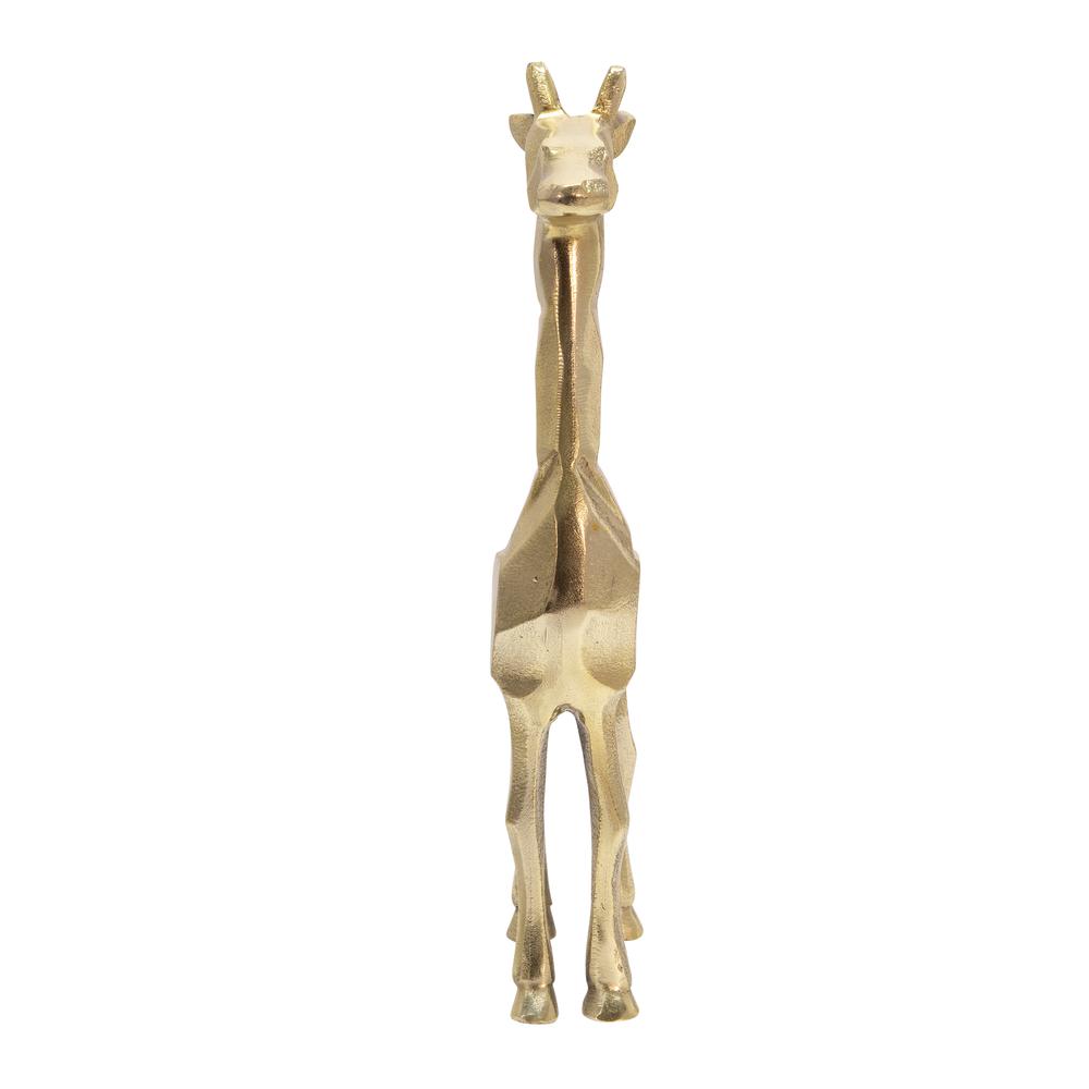 Aluminum 15" Giraffe Decor, Gold. Picture 2