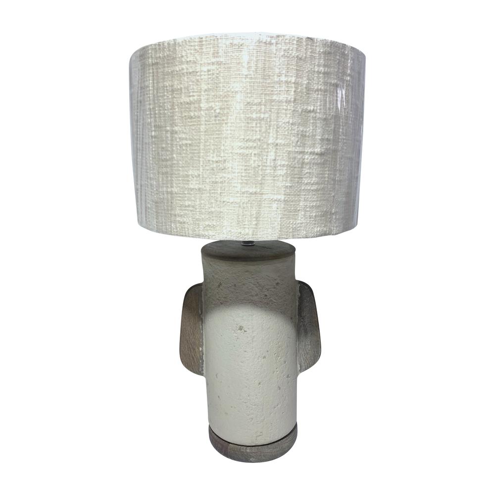 Ecomix, 24" Organic Table Lamp, Ivory. Picture 1