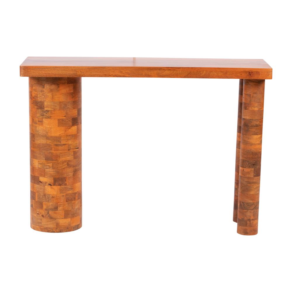 Wood, 46x32" Console, Brown. Picture 1