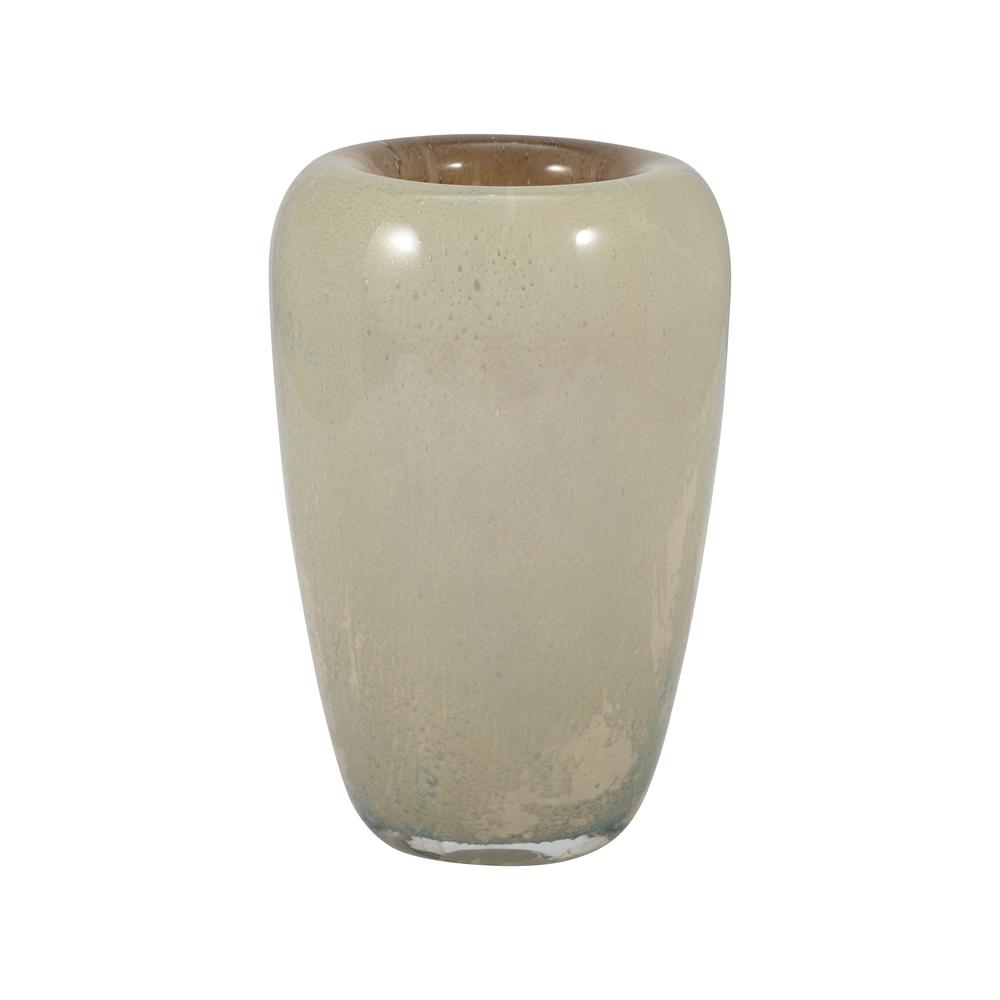 Glass, 8" 2-tone Vase, Nude. Picture 3