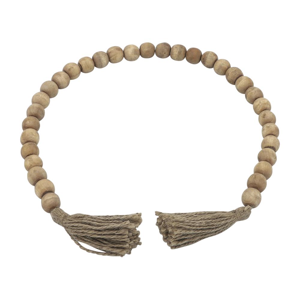 Wood, 32" Bead Garland,  Natural. Picture 1