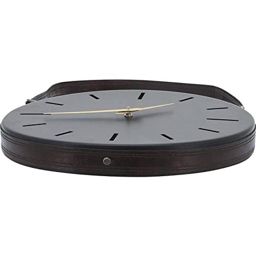 Metal, 14" Wall Clock, Black. Picture 5