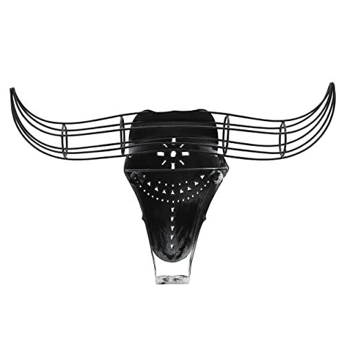 Metal, 12"h Buffalo Wall Accent, Black/white. Picture 2