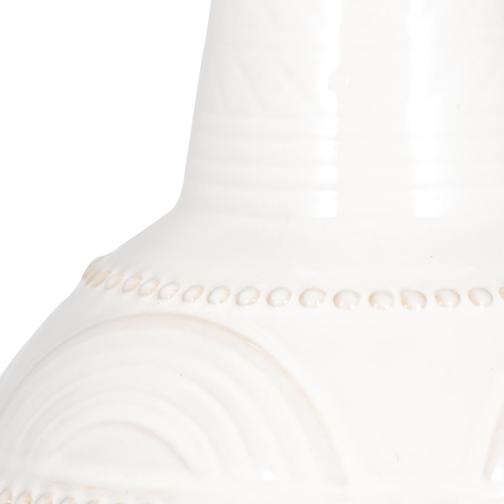 Ceramic 28" Bottle Table Lamp, White. Picture 4