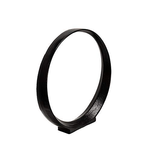 S/2 12/14" Aluminum Ring, Black. Picture 6