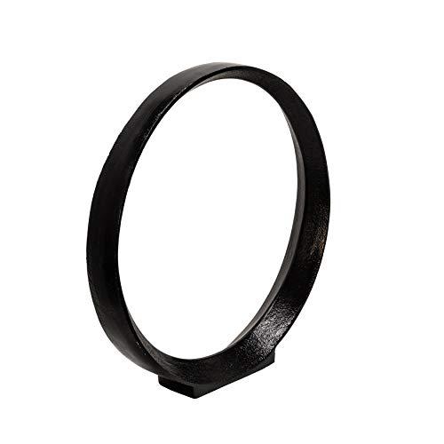 S/2 12/14" Aluminum Ring, Black. Picture 5