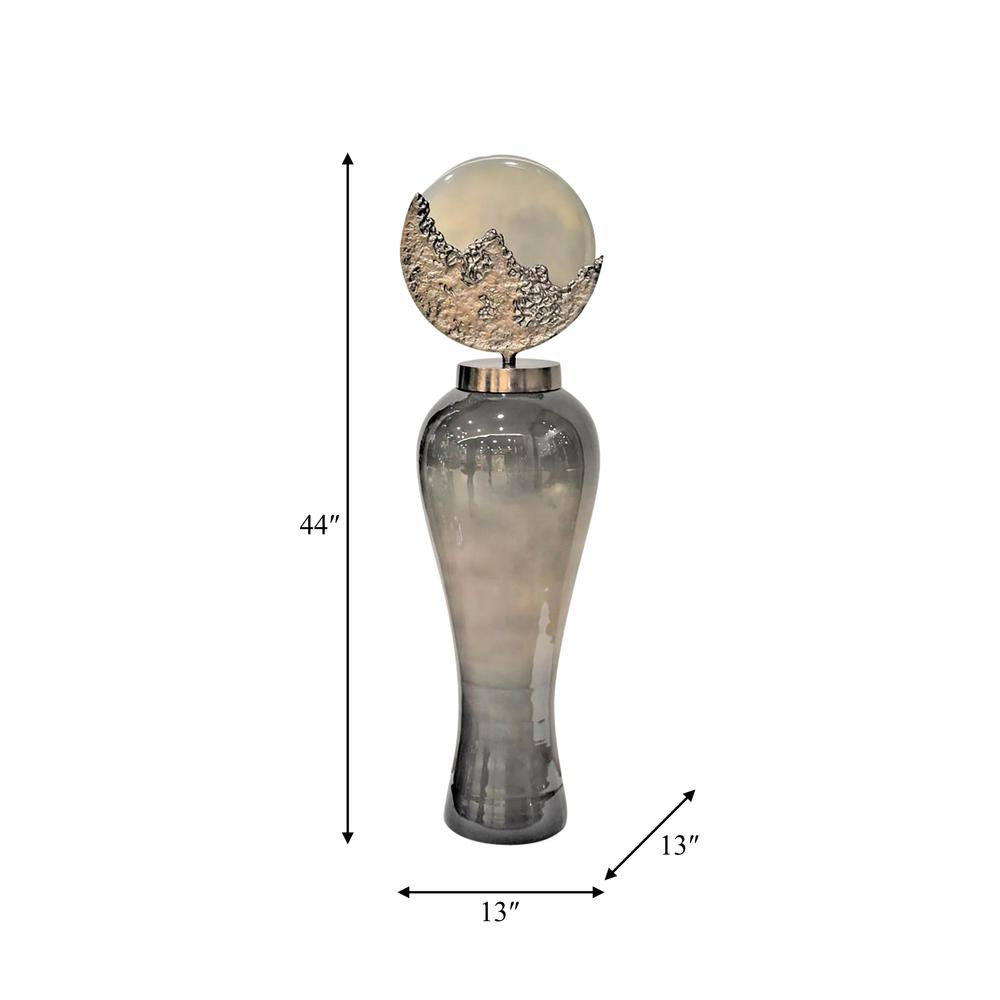 Glass, 44" Mid-century Floor Vase, Multi, Kd. Picture 2