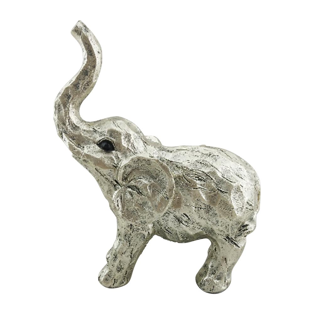 11" Elephant Figurine , Gold. Picture 1