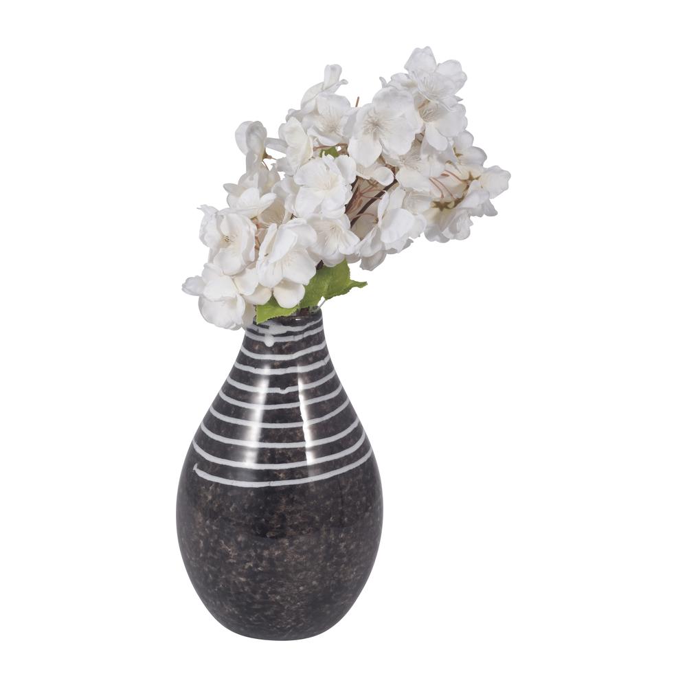 Cer, 10" Primeval Vase, Black. Picture 3