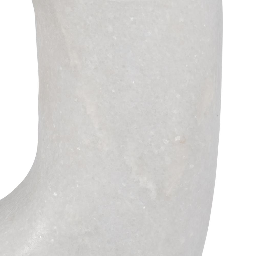 Marble, 9"  Sculpture, White. Picture 4
