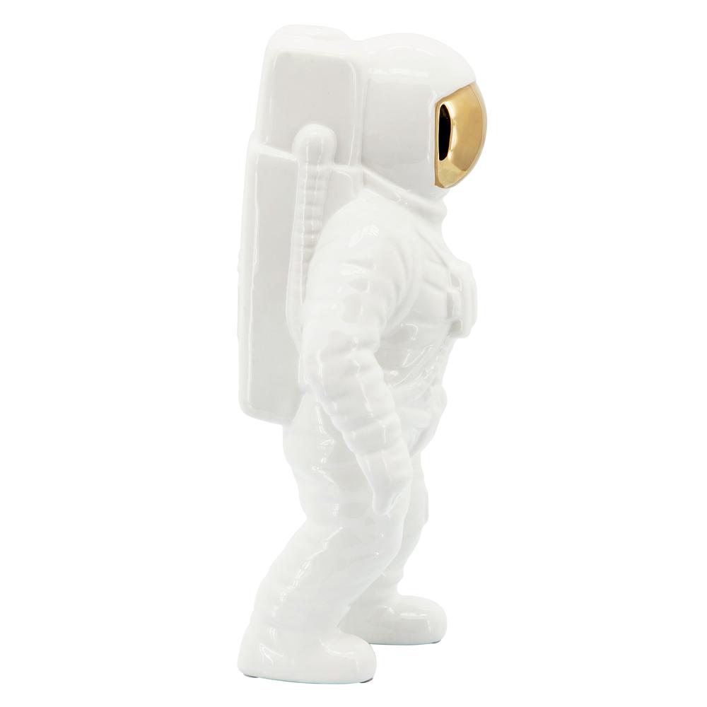 11" Astronaut Statuette, White/gold. Picture 3