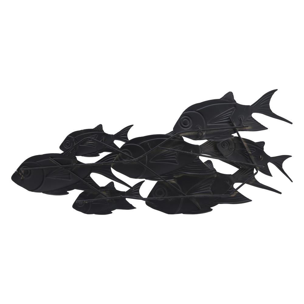 Metal 42" School Of Fish Wall Decor Wb. Picture 4
