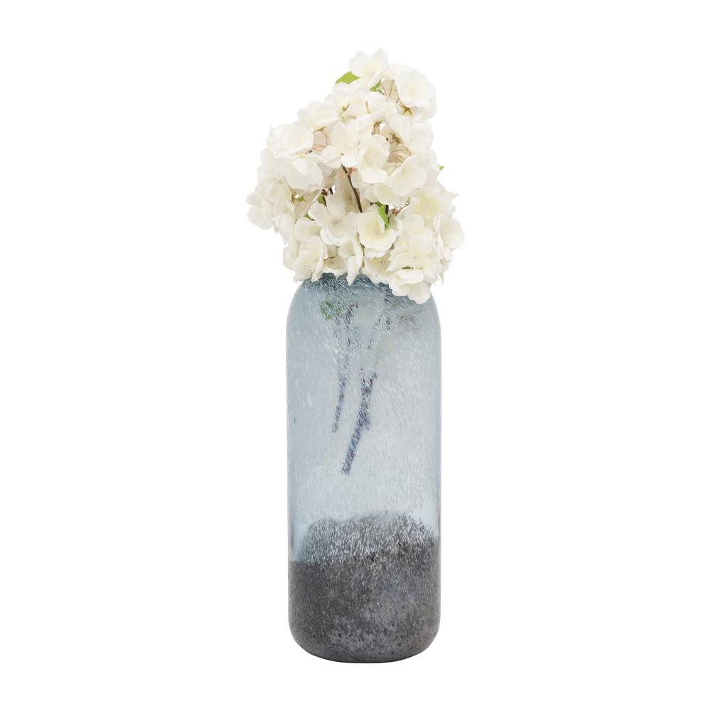 Glass, 14" Ombre Vase, Multi. Picture 3