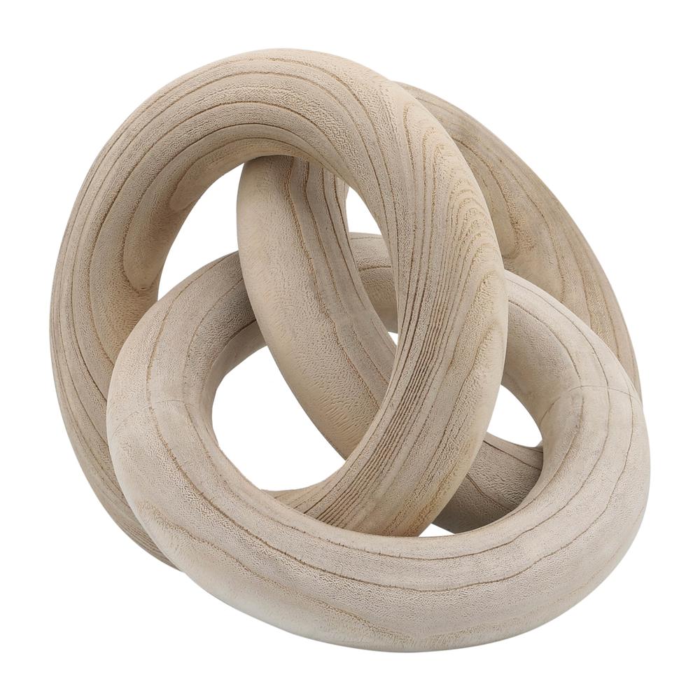 21" 3 Wooden Rings, Natural. Picture 7