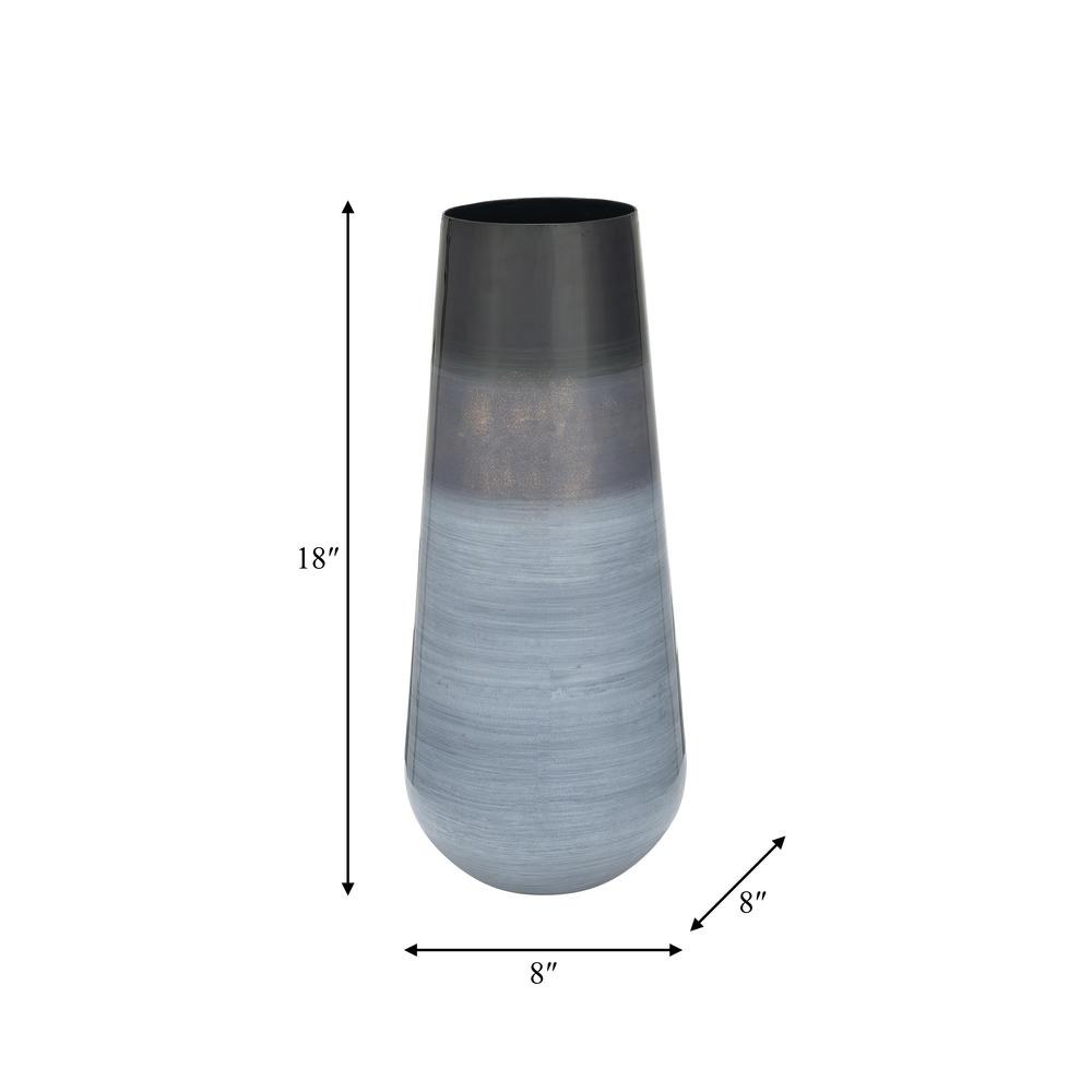 Metal 18"h Alabastron Vase, Multi. Picture 6