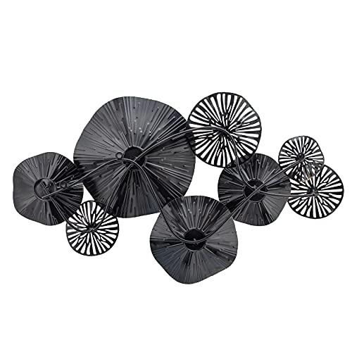 Metal 35" 2-dimensional Lily Pads, Gray Wb. Picture 2