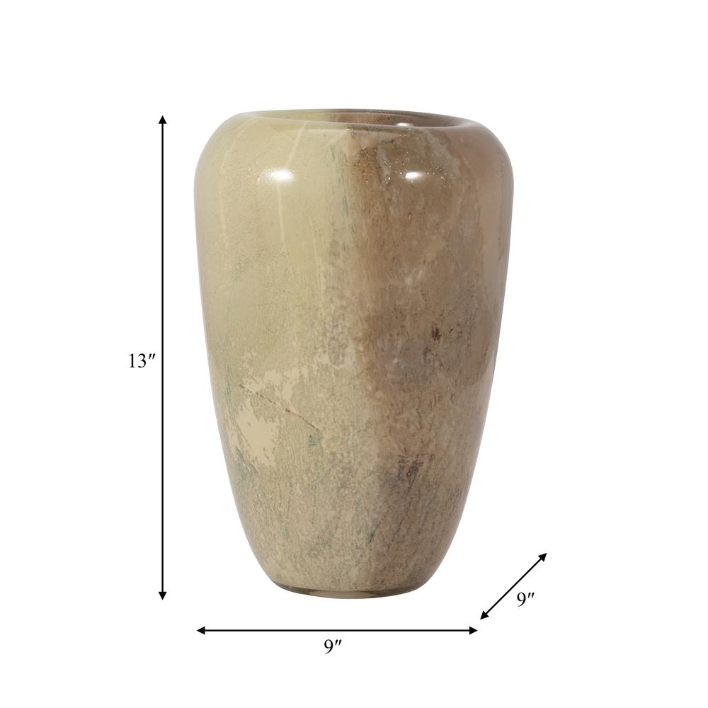 Glass, 13" 2-tone Vase, Nude. Picture 9