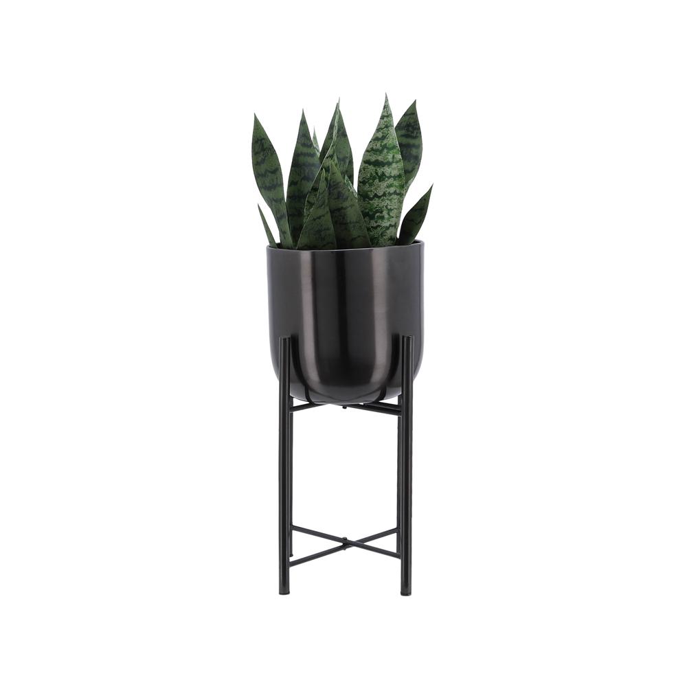 S/3 Metal Planters On Stand 40/30/20"h, Gunmetal. Picture 4