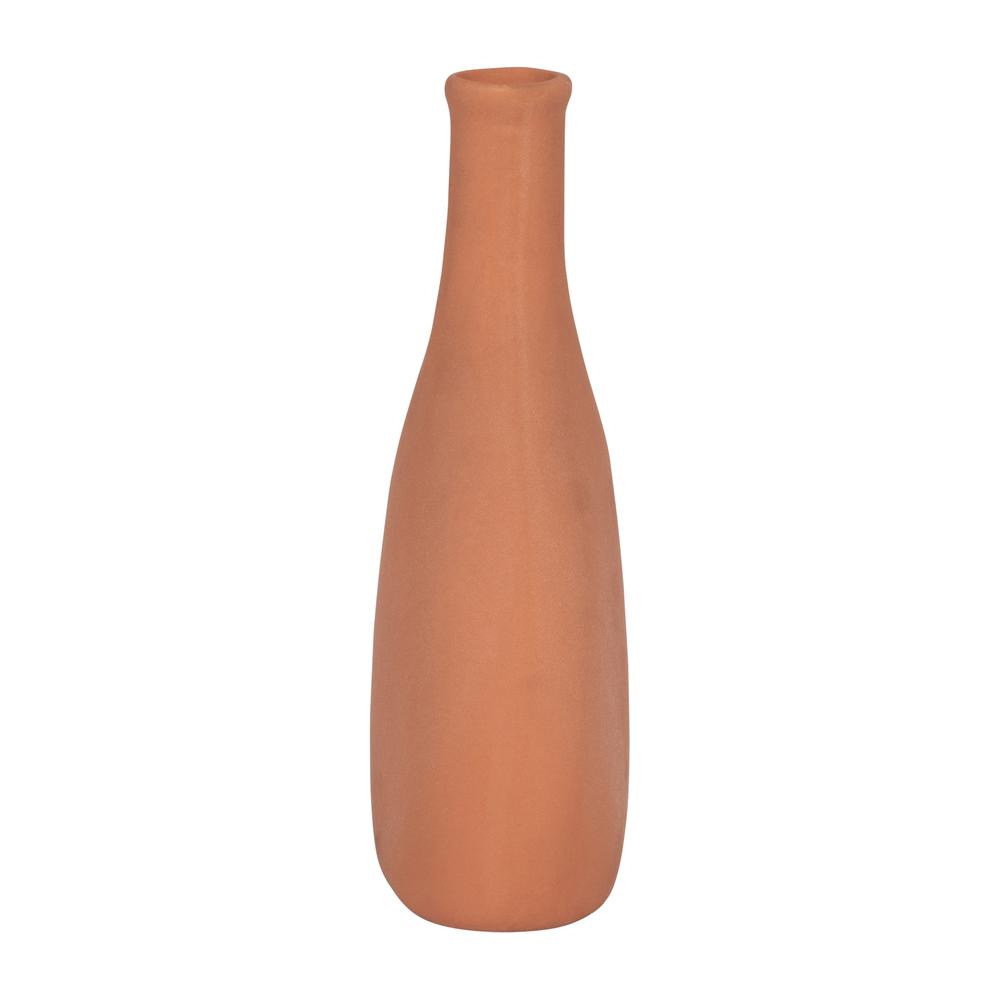 Cer, 7" Half Dome Vase, Terracotta. Picture 3