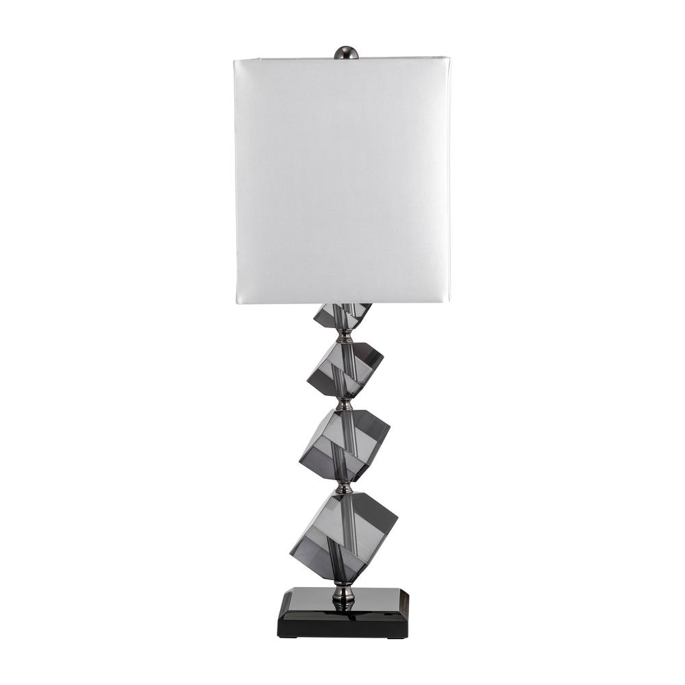 Crystal, 23" Geo Table Lamp, Black. Picture 3