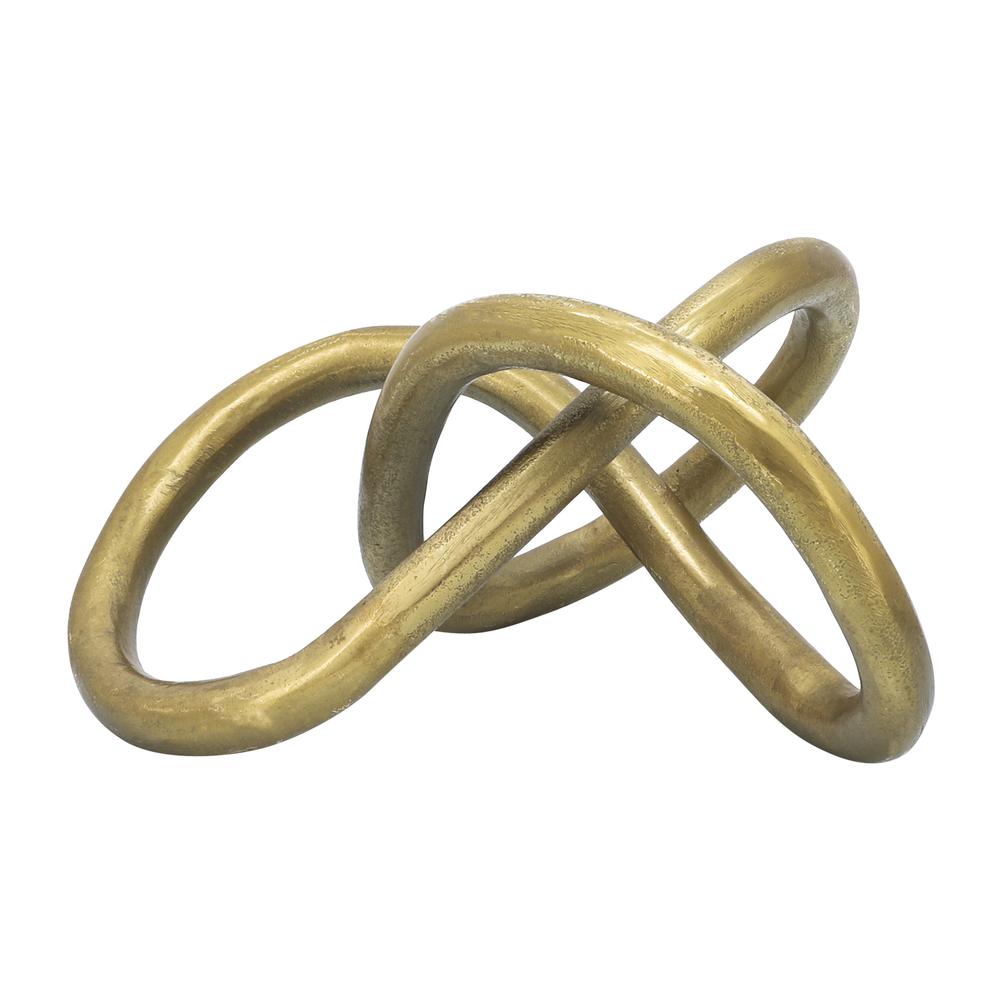 Metal 9" Knot, Gold. Picture 2