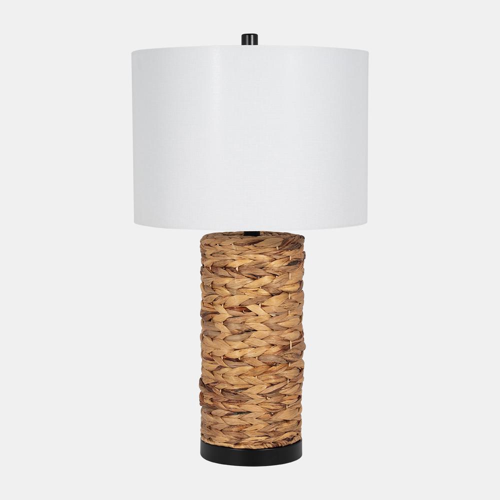 Seagrass 26" Pillar Table Lamp, Natural. Picture 1