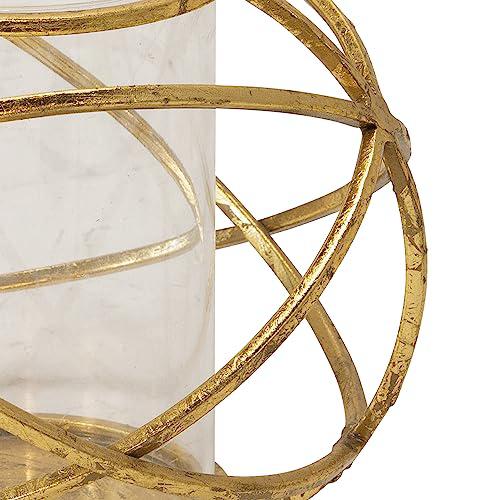 S/2 6" Orb Candle Holder , Gold. Picture 7