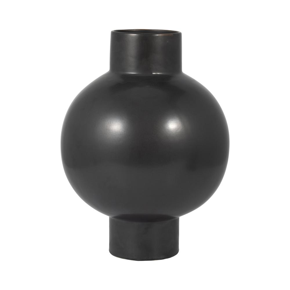 Cer, 15"h Bubble Vase, Gray. Picture 1