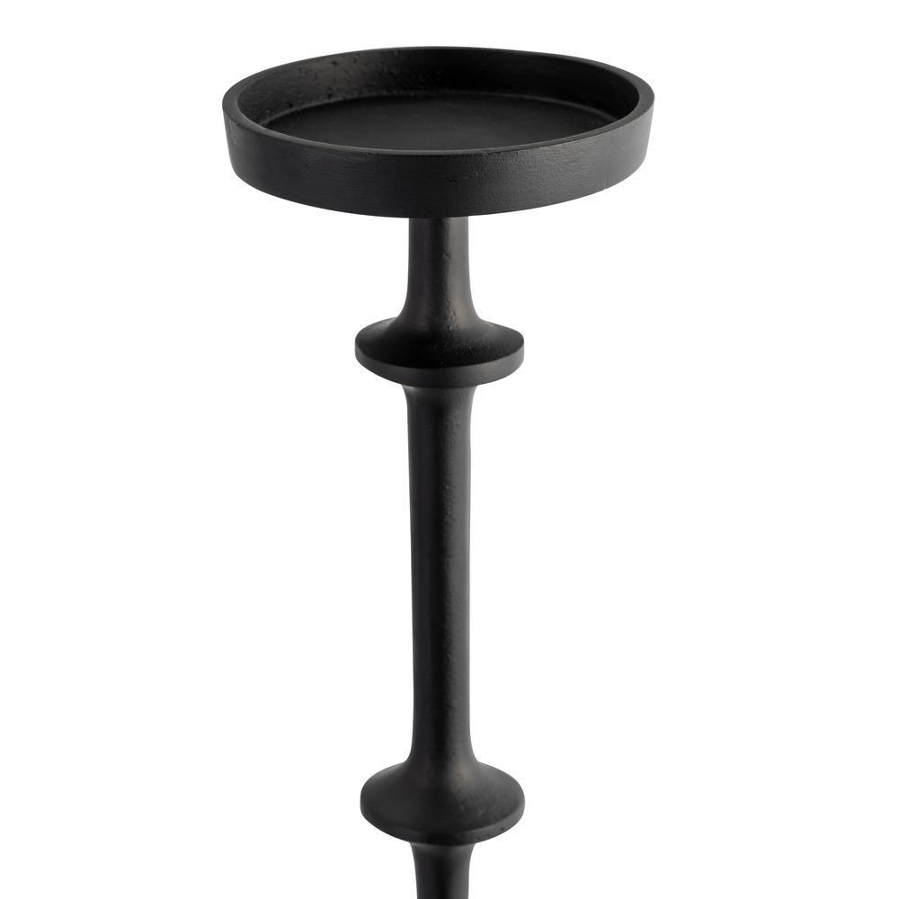 Metal, 36" Abacus Floor Pillar Candleholder, Black. Picture 3