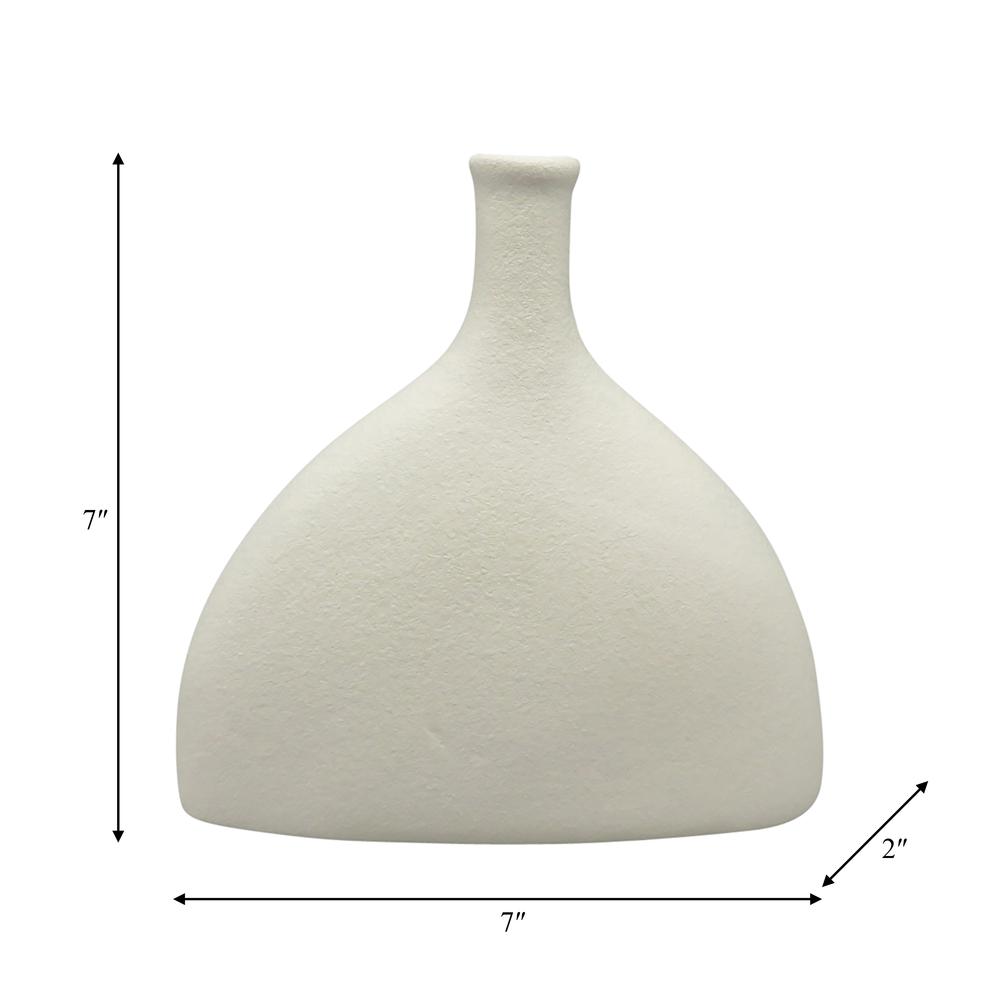 Cer, 7" Half Dome Vase, Cotton. Picture 9
