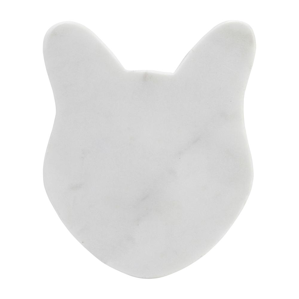 Marble, 5" Cat Tray, White. Picture 6