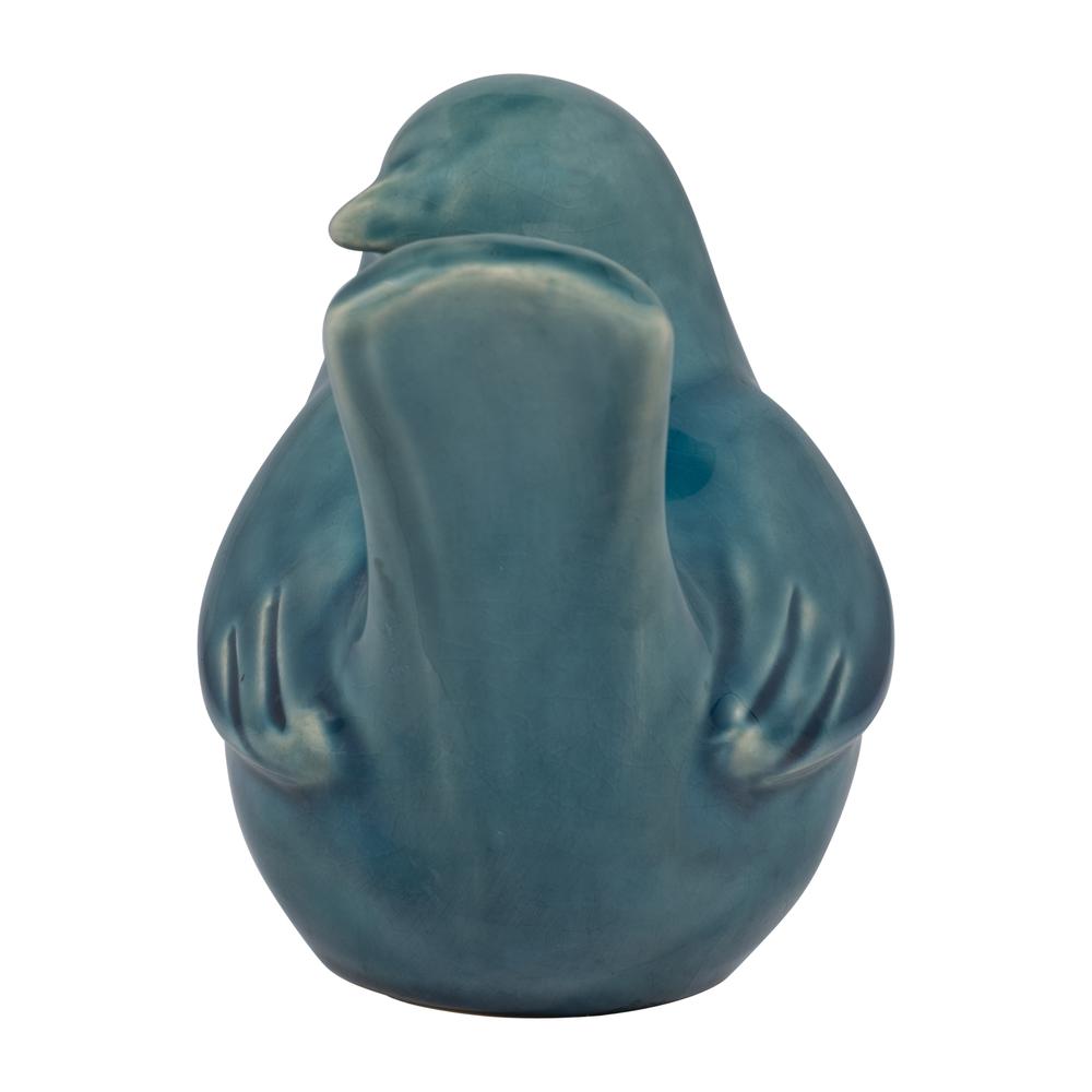 Cer, 5" Side View Bird, Blue. Picture 4