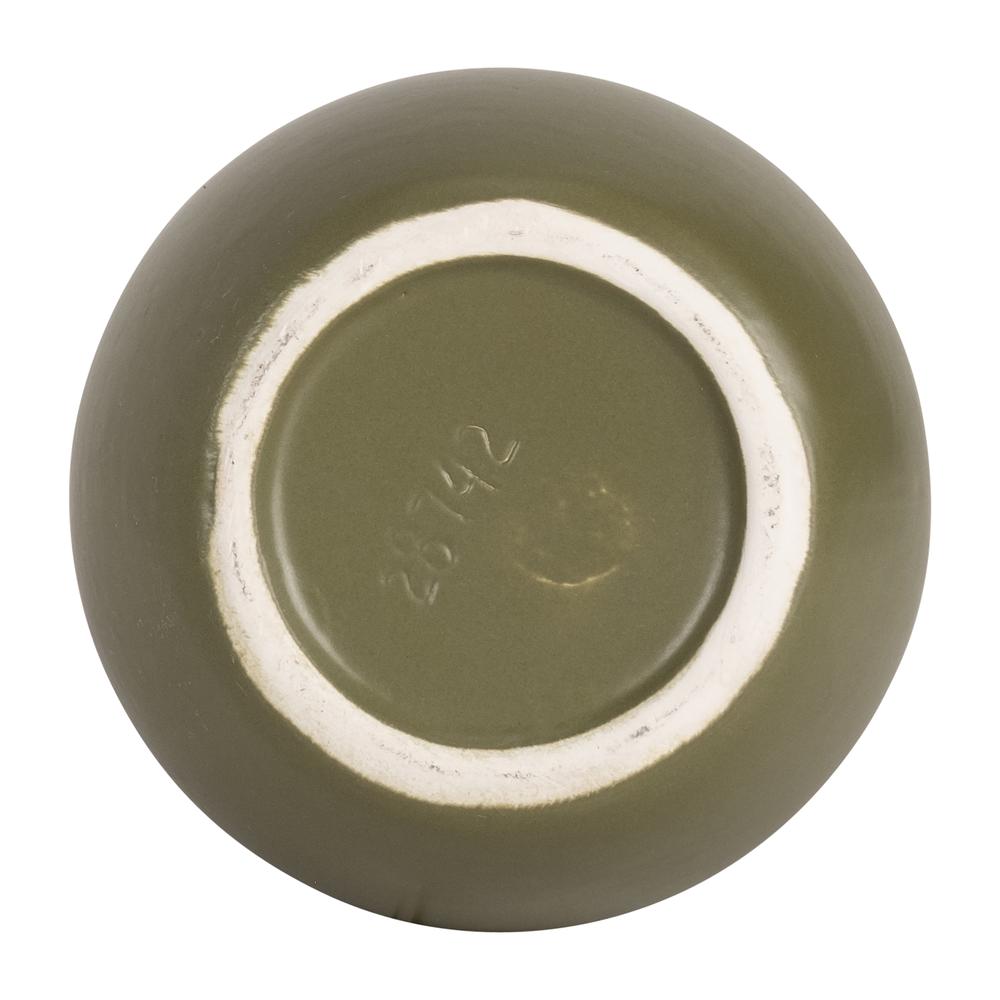 Cer,8",vase W/handles,olive. Picture 7